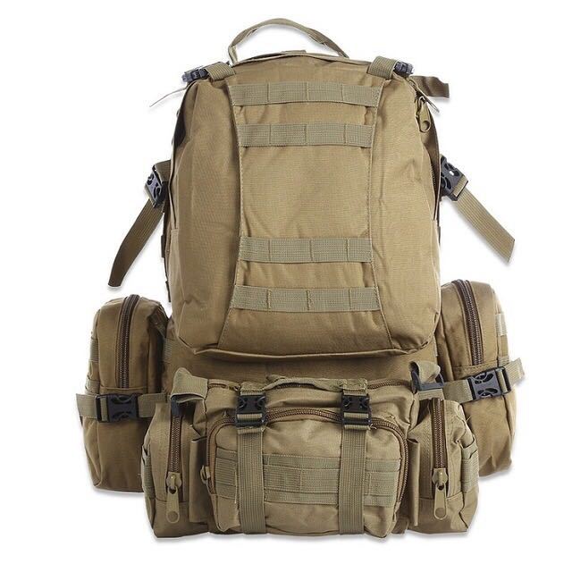 50L Tactical Outdoor Backpack – Waterproof MOLLE Military Rucksack for Camping, Hiking & Travel