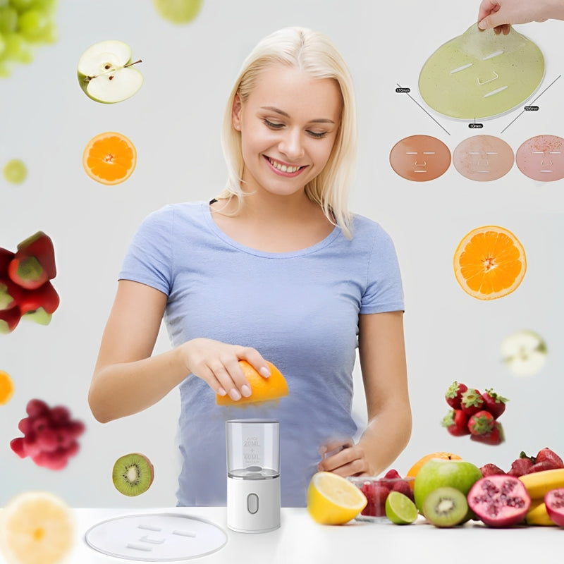 DIY Automatic Facial Mask Maker Machine – Fresh Fruit & Vegetable Face Mask Creator for Home Skin Rejuvenation