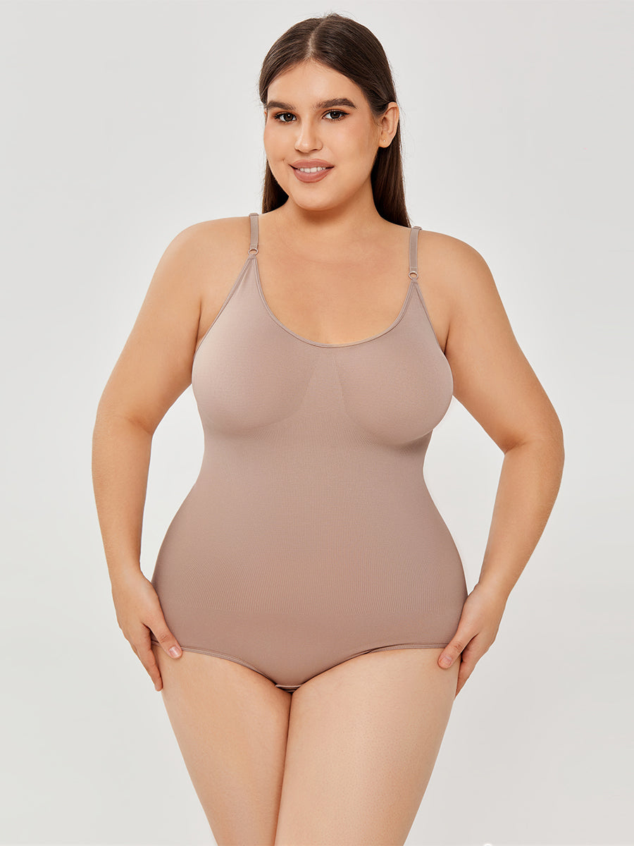 Women's Full Bust Tummy Control Bodysuit – Seamless Shapewear for a Sleek Silhouette