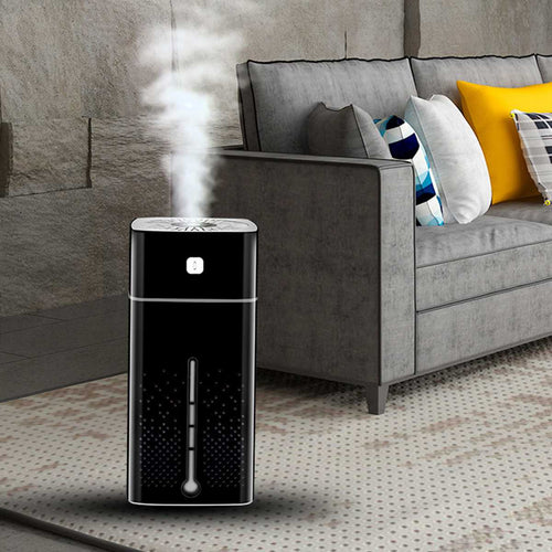 2-in-1 Air Purifier & Ultrasonic Humidifier with LED Night Light – Quiet, USB Powered, 1000ml