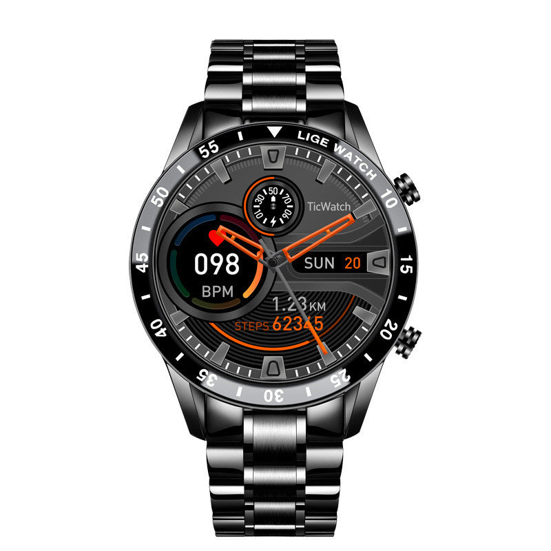Multifunctional Bluetooth Smart Watch – Sports Design with Activity & Health Monitoring, Waterproof