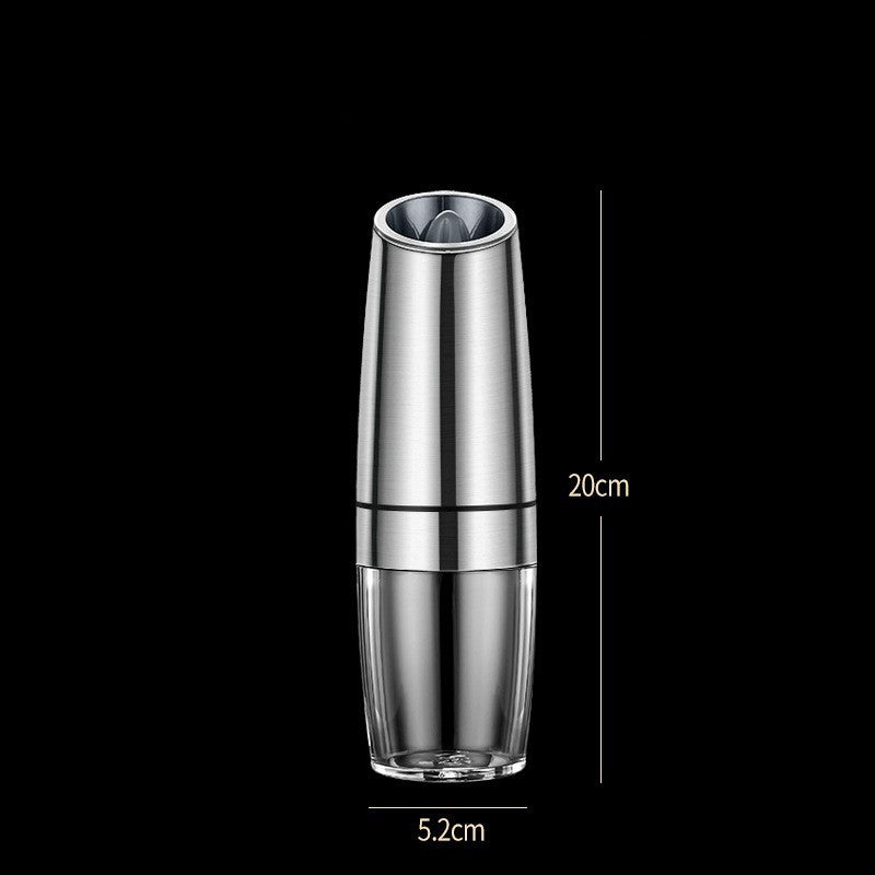 Rechargeable Electric Pepper and Salt Grinder Set One-Handed No Battery Needed Automatic Grinder with Adjustable Coarseness LED Light Refillable
