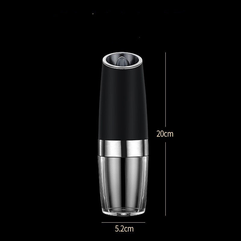 Rechargeable Electric Pepper and Salt Grinder Set One-Handed No Battery Needed Automatic Grinder with Adjustable Coarseness LED Light Refillable