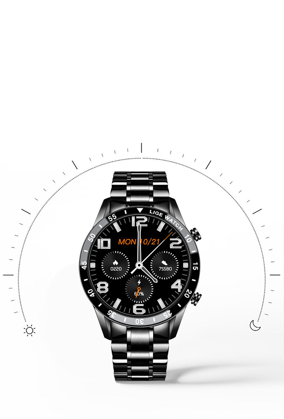 Multifunctional Bluetooth Smart Watch – Sports Design with Activity & Health Monitoring, Waterproof