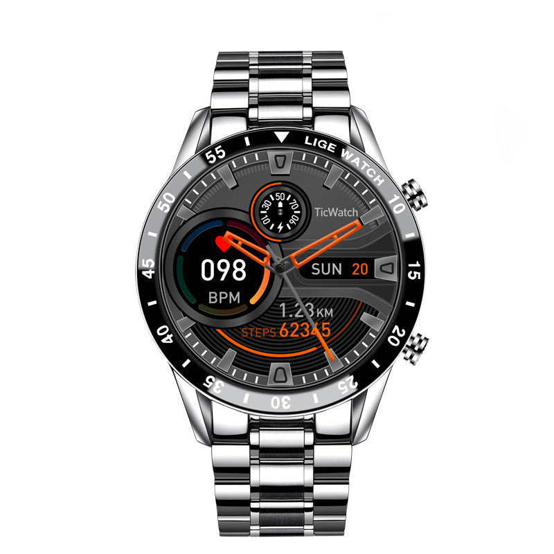 Multifunctional Bluetooth Smart Watch – Sports Design with Activity & Health Monitoring, Waterproof