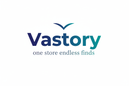 i want a transparent image with my store name [ vastory ]  in the first line and my slogan [ one store endless finds ] in the second line . with an attractive and professional design  