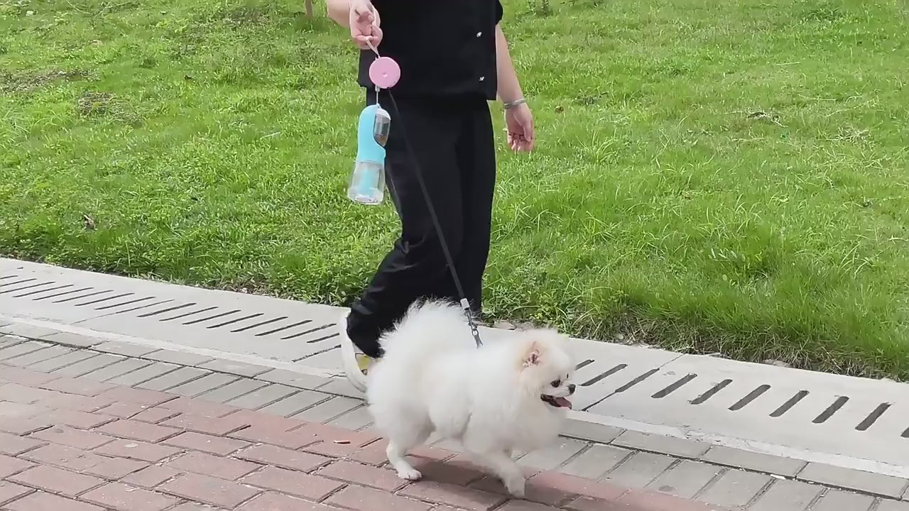 Dog Water Cup Drinking Food Garbage Bag Three-In-One Portable Small Multi-Functional Pet Cups Pets Supplies