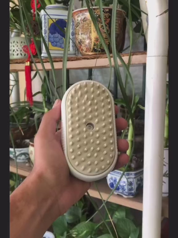 3-in-1 Electric Steam Pet Brush for Cats & Dogs – USB Rechargeable Grooming, Massage & Hair Removal Comb