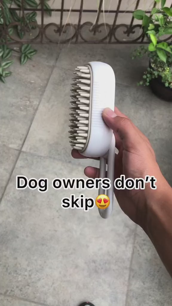 3-in-1 Electric Steam Pet Brush for Cats & Dogs – USB Rechargeable Grooming, Massage & Hair Removal Comb