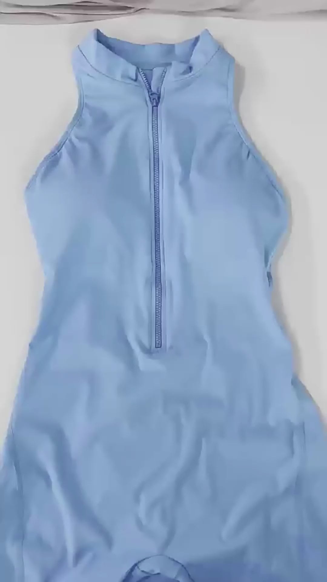 Women’s Sleeveless Zip-Front Yoga Jumpsuit – Tummy Control, Stretch Fit & Butt-Lifting Activewear